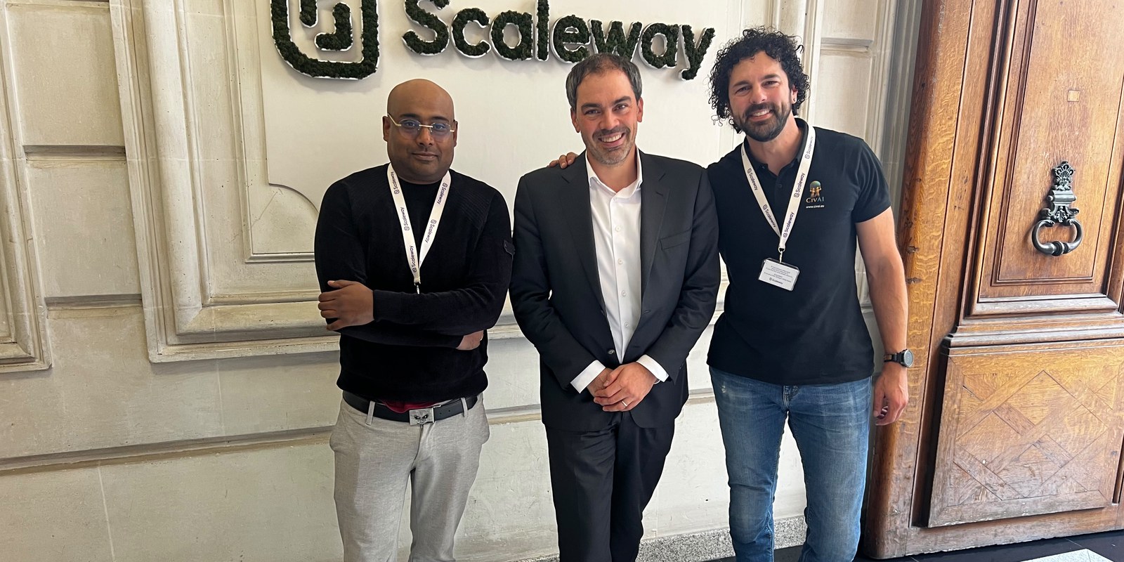 Met de trein en de motor naar Parijs, CivAI op bezoek bij partner Scaleway | CivAI Nieuws