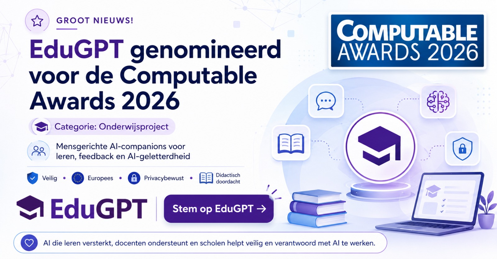 EduGPT by CivAI has been nominated for the Computable Awards 2026 in the “Education Project” category. | CivAI News