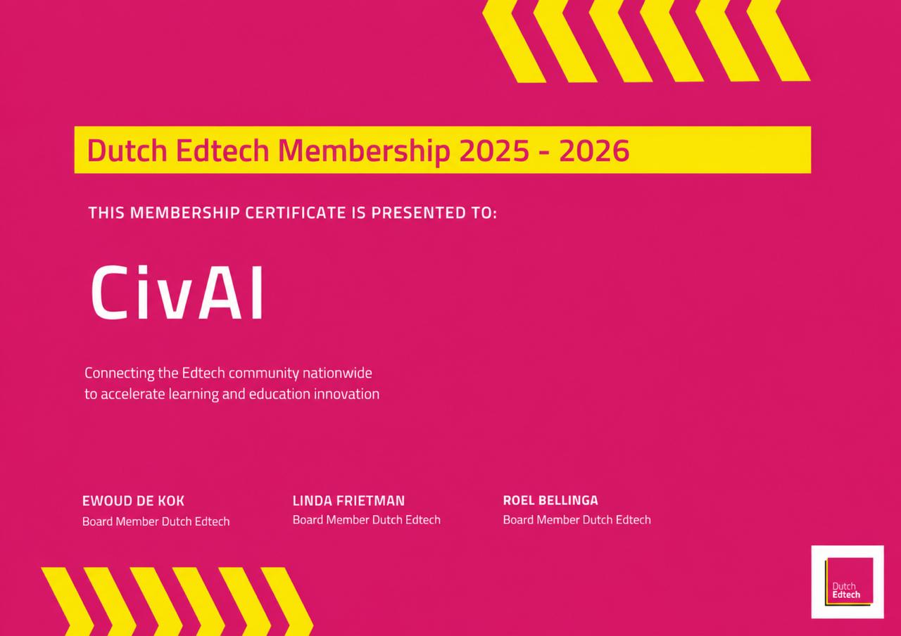 CivAI has become a member of Dutch Edtech | CivAI News